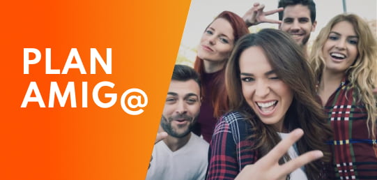 Trae tantos amigos/as como quieras y disfrutad de todos los beneficios de la promo amigo 